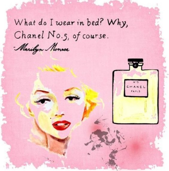 Chanel No5 là nước hoa ưa thích của Marilyn Monroe